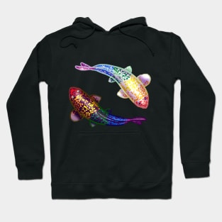 Yin-Yang Rainbow Koi Fish Hoodie